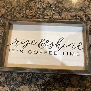 NWT Wooden sign, hobby lobby, hook on back
